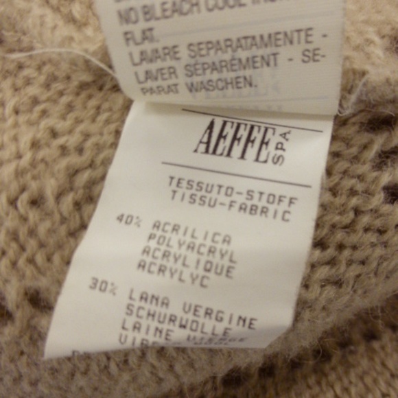 ALBERTA FERRETTI PHILOSOPHY wrap around camel brown sweater made in Italy 10 - Picture 9 of 10